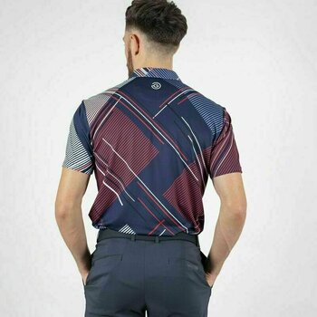 Chemise polo Galvin Green Mitchell Navy-Rouge M - 4