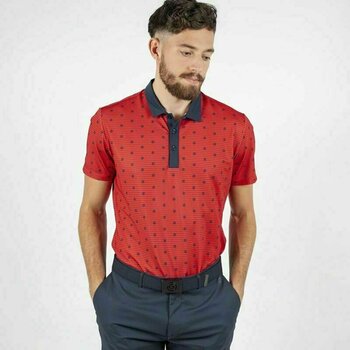 Polo Shirt Galvin Green Monty Red-Navy S - 3
