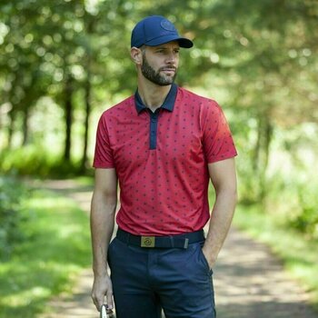 Polo Shirt Galvin Green Monty Red-Navy S - 6
