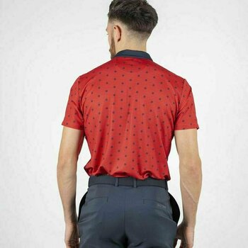 Camiseta polo Galvin Green Monty Red-Navy L - 4