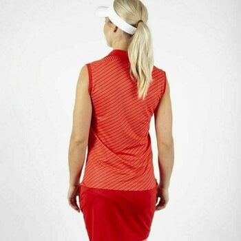 Camiseta polo Galvin Green Mira Lipgloss Red/Red S - 4