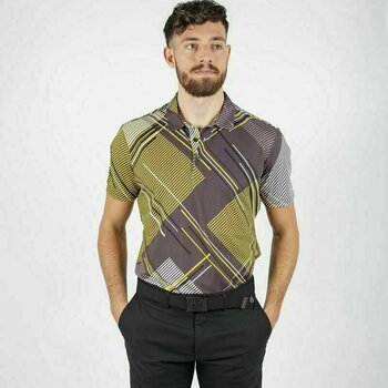 Chemise polo Galvin Green Mitchell Black/Yellow S - 3