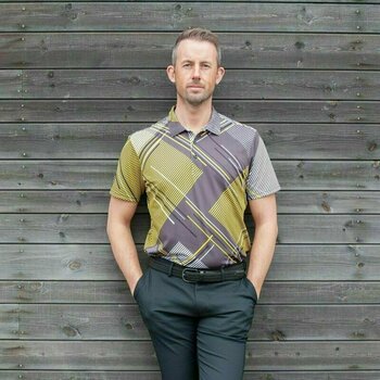 Chemise polo Galvin Green Mitchell Black/Yellow S - 6