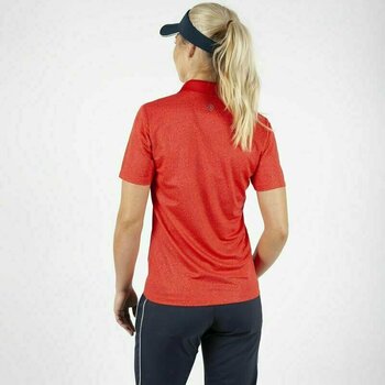Tricou polo Galvin Green Madelene Red/Lipgloss Red XL - 3