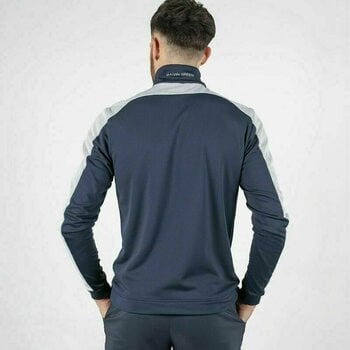 Hoodie/Trui Galvin Green Dwight Navy-Wit S - 4
