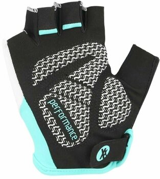 Cyklistické rukavice KinetiXx Liz White/Turquoise 7,5 Cyklistické rukavice - 2