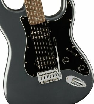 Electric guitar Fender Squier Affinity Series Stratocaster HH LRL BPG Charcoal Frost Metallic - 4