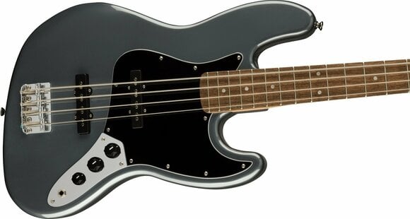 E-Bass Fender Squier Affinity Series Jazz Bass LRL BPG Charcoal Frost Metallic - 3