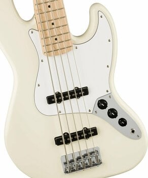 Bas cu 5 corzi Fender Squier Affinity Series Jazz Bass V MN WPG Olympic White - 4