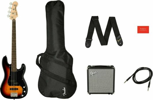4-string Bassguitar Fender Squier Affinity Series Precision Bass PJ Pack LRL 3-Color Sunburst - 3