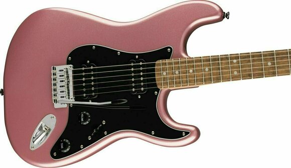 Electric guitar Fender Squier Affinity Series Stratocaster HH LRL BPG Burgundy Mist - 3