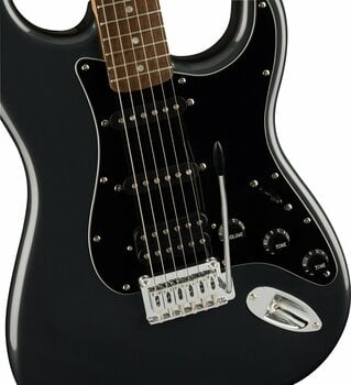 Electric guitar Fender Squier Affinity Series Stratocaster HSS Pack LRL Charcoal Frost Metallic - 7