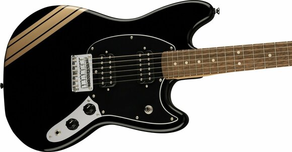 Električna gitara Fender Squier FSR Bullet Competition Mustang HH LRL BPG Crna - 3