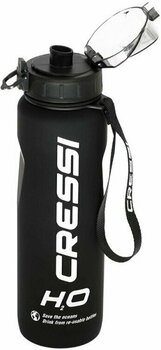 Water Bottle Cressi H2O Frosted 600 ml Black Water Bottle - 2