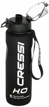 Water Bottle Cressi H2O Frosted 1 L Black Water Bottle - 2
