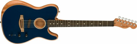 Elektroakoestische gitaar Fender American Acoustasonic Telecaster Steel Blue - 3
