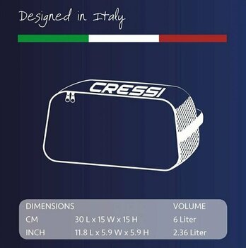 Reisetasche Cressi Panay Bag Grey/Black 6L - 4