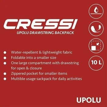 Reisetasche Cressi Upolu Bag Denim/Black 10L - 5