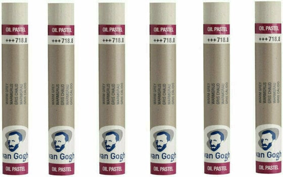 Pastel à l'huile Van Gogh Oil Pastel Stick Coffret de pastels à l'huile Warm Grey 8 6 pièces - 2
