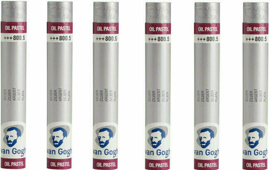 Pastel à l'huile Van Gogh Oil Pastel Stick Coffret de pastels à l'huile Silver 5 6 pièces - 2