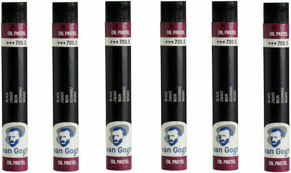 Pastel à l'huile Van Gogh Oil Pastel Stick Coffret de pastels à l'huile Black 5 6 pièces - 2