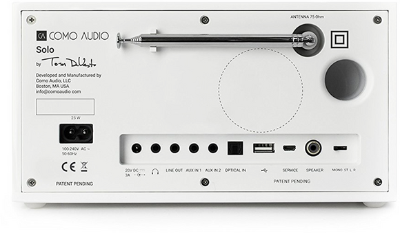 Desktop Music Player COMO AUDIO Solo HG White Stereo SET High Gloss White - 3