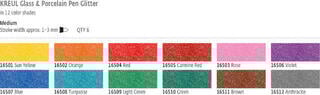 Marcador Kreul Glass & Porcelain Pen Glitter Medium Marcador permanente Green 1 un. - 1