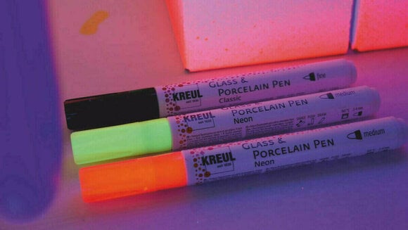 Marker Kreul Neon 'M' Glass and Porcelain Marker Neon Pink 1 pc - 4
