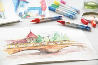 Marker Kreul Aqua Акварел фломастери Light Gray 1 kom - 4