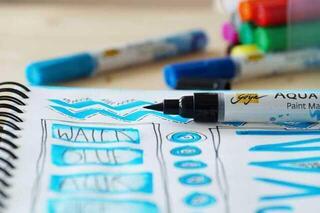 Marker
 Kreul Aqua Pennarelli acquerello Indigo Blue 1 pz - 5
