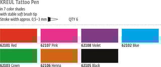 Marker Kreul Tattoo Aufsatzset Black 1 Stck - 1