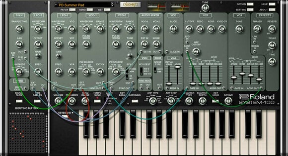 VST Instrument Studio -ohjelmisto Roland SYSTEM-100 Key (Digitaalinen tuote) - 4