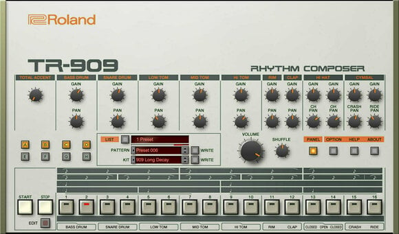 Software de estúdio de instrumentos VST Roland TR-909 Key (Produto digital) - 2