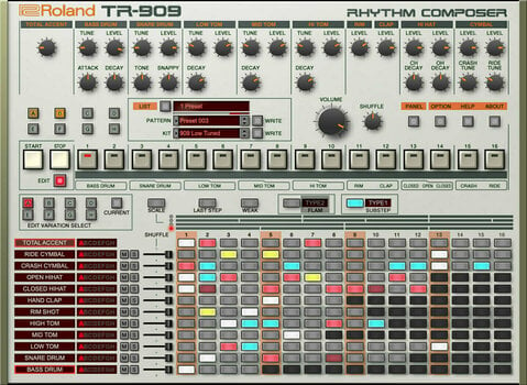 Virtuális hangszer Roland TR-909 Key (Digitális termék) - 4