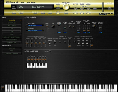 VST Instrument Studio -ohjelmisto Roland SRX BRASS Key (Digitaalinen tuote) - 3