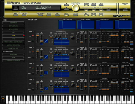 Software de estúdio de instrumentos VST Roland SRX BRASS Key (Produto digital) - 7