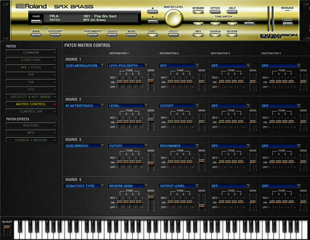 Logiciel de studio Instruments virtuels Roland SRX BRASS Key (Produit numérique) - 10