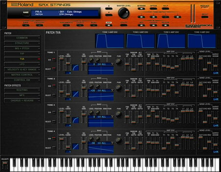 Software de estúdio de instrumentos VST Roland SRX STRINGS Key (Produto digital) - 7