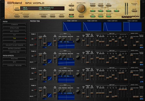 Software de estúdio de instrumentos VST Roland SRX WORLD Key (Produto digital) - 7