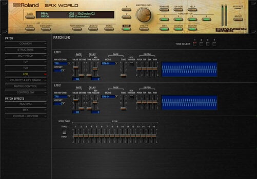 Software de estúdio de instrumentos VST Roland SRX WORLD Key (Produto digital) - 8
