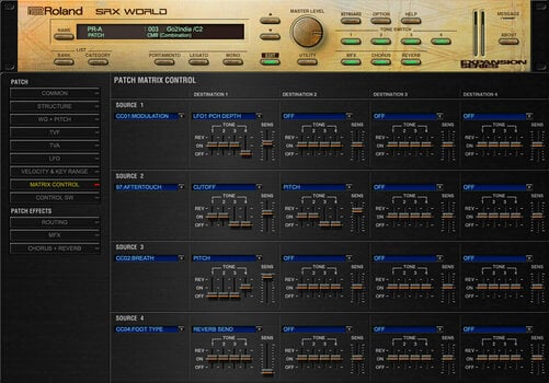 Software de estúdio de instrumentos VST Roland SRX WORLD Key (Produto digital) - 10