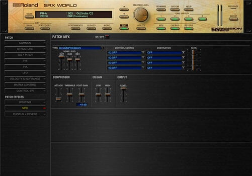Štúdiový software VST Instrument Roland SRX WORLD Key (Digitálny produkt) - 13