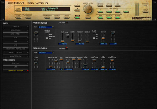 Software de estúdio de instrumentos VST Roland SRX WORLD Key (Produto digital) - 14