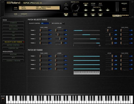 Logiciel de studio Instruments virtuels Roland SRX PIANO II Key (Produit numérique) - 9