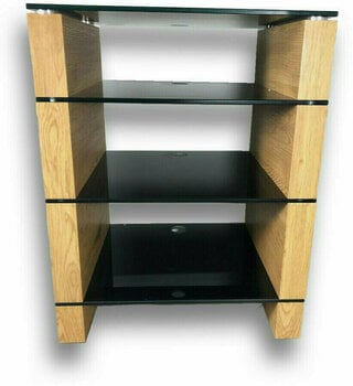 Hi-Fi / TV Asztalok Ludic Vanir Audiorack Black Oak Hi-Fi / TV Asztalok - 2