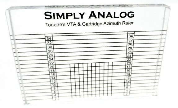 Ferramentas de alinhamento da agulha de estilete Simply Analog Tonearm VTA & Cartridge Azimuth Ruler - 2