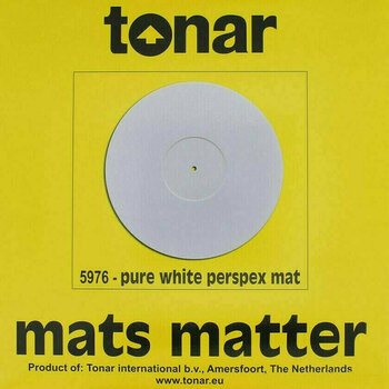 Slipmat Tonar Pure White Perspex Mat White - 2