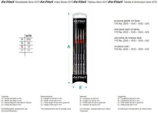 Paint Brush Da Vinci Micro-Nova 4270 Set of Round Brushes 4 pcs - 1