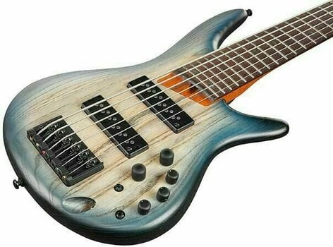 6-string Bassguitar Ibanez SR606E-CTF Cosmic Blue Starburst - 4