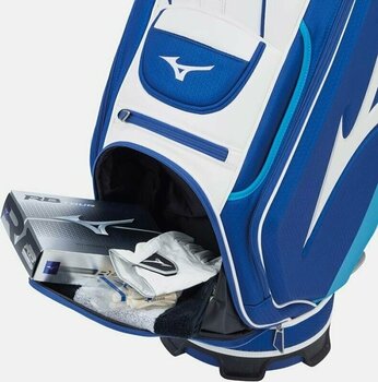 Чантa за голф Mizuno Tour Staff Mid Blue/White Чантa за голф - 6